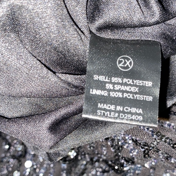 Fashion Nova • Black and Silver • Sequin Dress - Picture 5 of 6